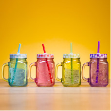 Personalised Mason Jar - Coloured