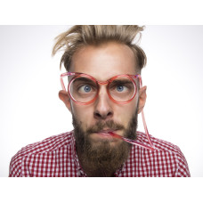 DRINKING STRAW GLASSES