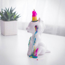 CRYING UNICORN CANDLE HOLDER