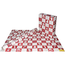 Red & White Christmas gift wrapping paper
