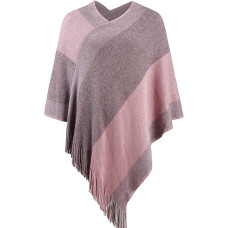 Women's Elegant Knitted Shawl Poncho