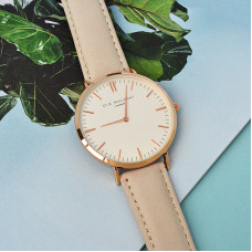 Personalised Stone Leather Watch