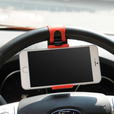 BLACK RED STEERING WHEEL CAR MOUNT HOLDER