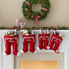 Knit Long John Christmas Stocking