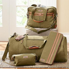 Men's Canvas and Leather Luggage Collection