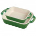 Staub 2pc Rectangular Baking Dish Set (Basil)