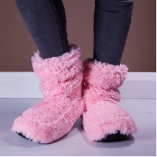 Cozy Microwaveable Boots - Pink