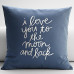 Love You to the Moon and Back Throw Pillow Love You to the Moon and Back Throw Pillow